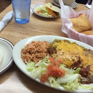 Stuffed sopapilla Christmas style