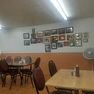 The family wall and certificates of appreciation. They help out in their community. Support local businesses!