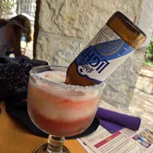 Strawberry blonde margarita