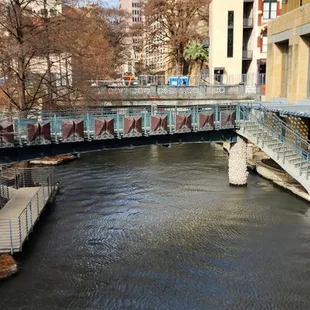 The Riverwalk area.