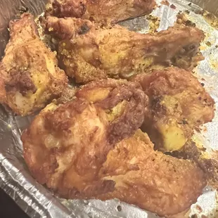 The Lemon pepper wings, well done