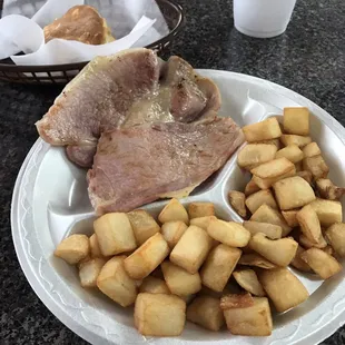 a plate of food on a table