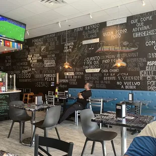 Another view of restaurant. Clean and good amount of tables