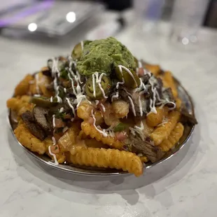 Steak fries with tri tip