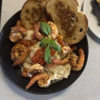 Poblano Shrimp Fettuccine