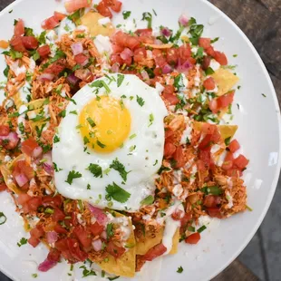 a plate of mexican food