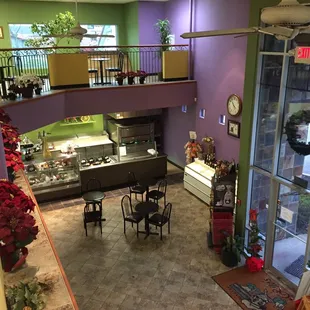 view from the upper seating area