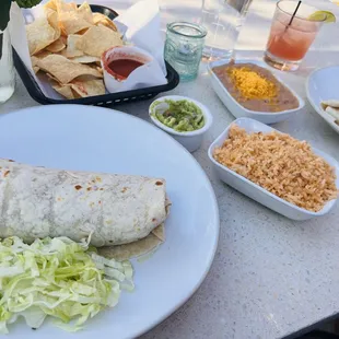 Green chili burrito