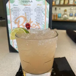 Prickly pear margarita