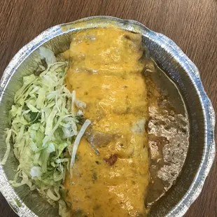 Mixed Green Chile Burrito