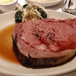 Split Cut Prime Rib, medium rare