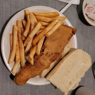 Fish sandwich &amp; fries on a Friday evening