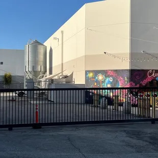 the entrance to the facility