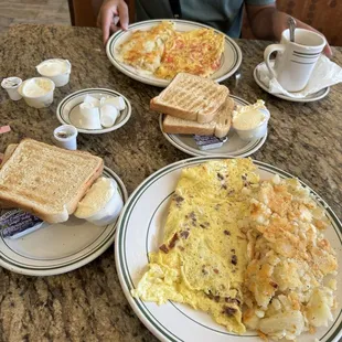 Bacon Omelette Greek Omelette