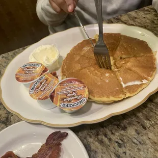 Short stack with bacon