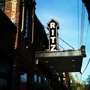 the marquee for the theater