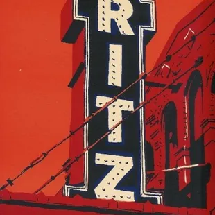 the neon sign for ritz