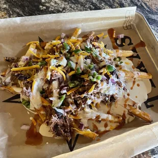 New loaded fries with Queso!