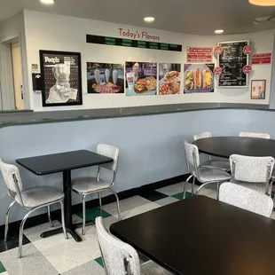 the dining area