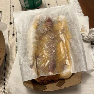 Smashed dog