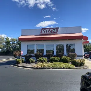 the front of the restaurant