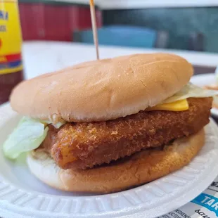 This was my fish sandwich. And it was delicious. RIP fish sandwich.