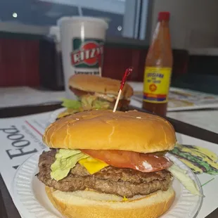 Two double Ritzy's with Jacked Up sauce to warm the belly!