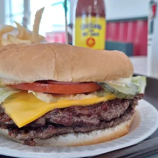 Combo #3 double Ritzy Burger with Jacked Up sauce. Too good!