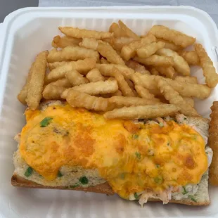 Open Face Shrimp Sandwich