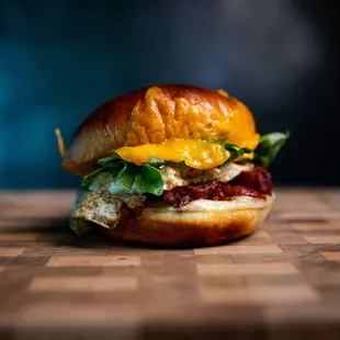 "Is it breakfast, lunch or brunch?" Who cares, I'd eat that sandwich anytime of the day.