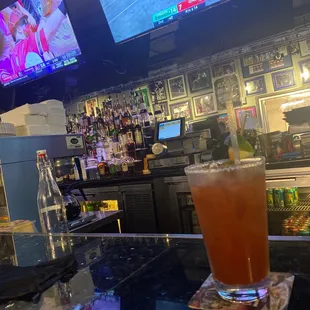 7am food and cocktails. They all the college and pro games. Bar tenders kick ass. Food is great, try the pizza!