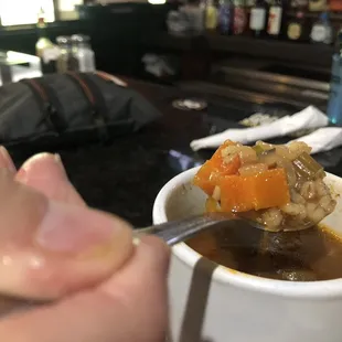 Beef Barley Soup.  Hearty!