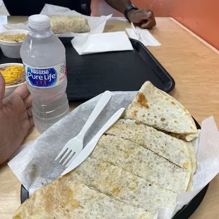 Carne asado quesadillas