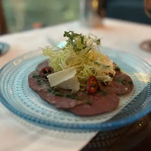 Beef carpaccio