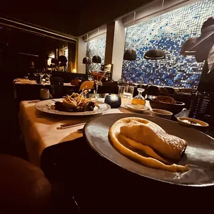 Scallops and halibut. Prepared to perfection.