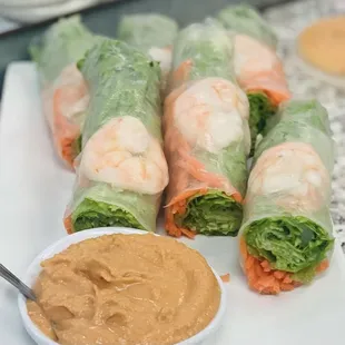 Fresh spring rolls shrimp