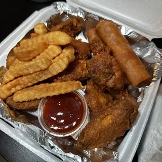6 Fried Chicken Wings