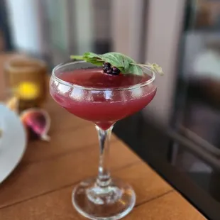 Bourbon and blackberry cocktail hit the spot