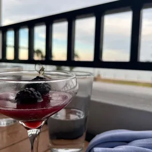 Bourbon and Berries mixed drink.