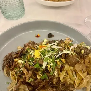 Short rib and mushroom tagliatelle