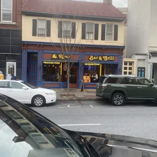 The front from the other side of the street