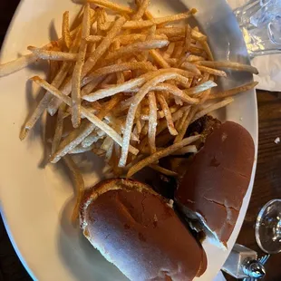 Cheesesteak and French Fries
