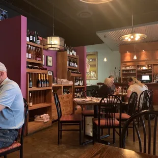 a man and a woman sitting at a table
