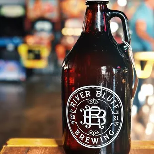  a beer bottle on a table