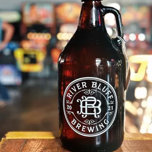  a beer bottle on a table