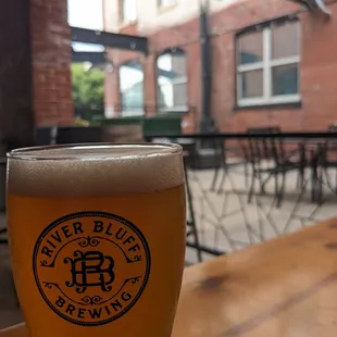 Beer. Patio. Shade. River scones away. Yeah, like this place.