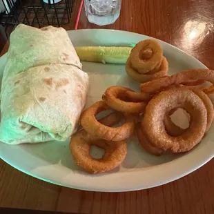Grilled chicken bacon bbq and ranch wrap