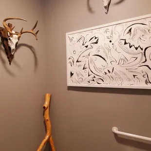 Even the restroom is tastefully curated.