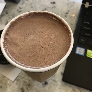 I&apos;m trying the hot chocolate today!