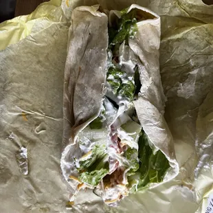 Mexican wrap (tastes better than it looks)